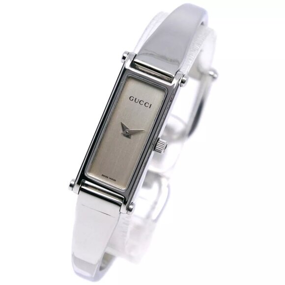 GUCCI Watches 1500L SilverDial Stainless Steel Quartz Analog display Women - Picture 1 of 8